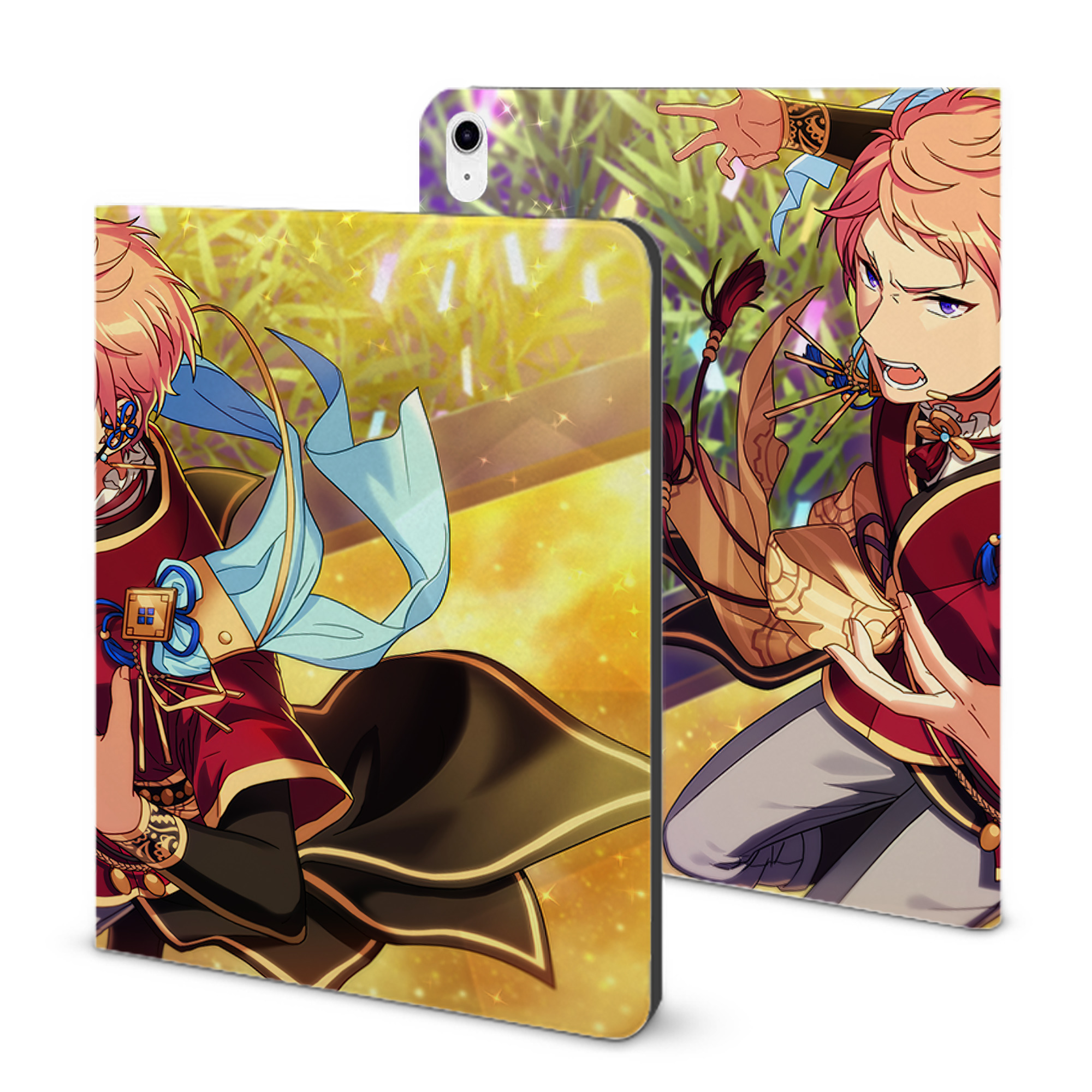 （画像用） あんさんぶるスターズ! Ensemble Stars IPad ケース ブック型 PUレザー TPU 耐衝撃 軽量 薄型 ペン収納なし 全面保護 IPad 各モデル対応